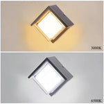 applique murale moderne gris métallisé ip65 led 6500k 3000k rond lisseextérieur résistante 2492000lm