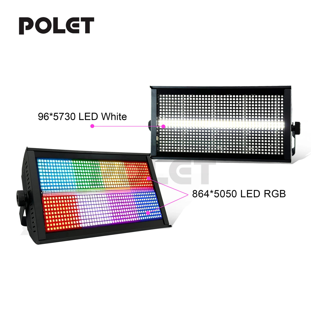 projecteur led stroboscopique couleur multiple effet scène dj moderne professionnel