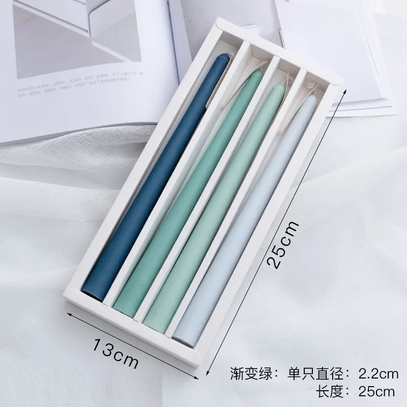 support bougie transparent moderne raisonné injection molding gradient couleur décoration ambiance