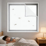 filet anti moustiques blanc maille fine adhésif fenetre chambre maison moderne protection insectes réutilisableintérieurextérieur