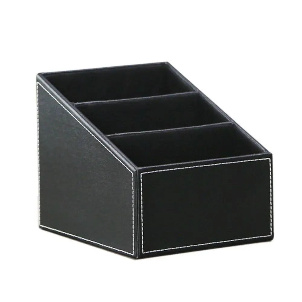 boîte bijoux moderne simili cuir noir marron compartiments rangement réutilisable cosmétiques objets divers