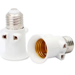 adaptateur ampoule led e27 blanc moderne base conversion lampe aluminium certifié