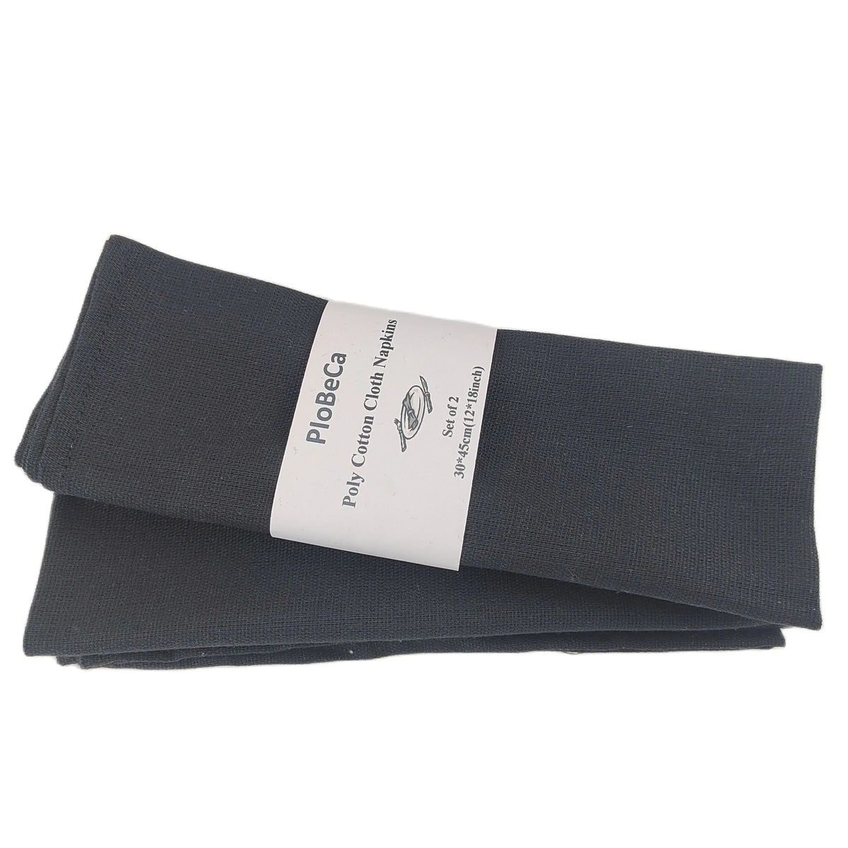 serviettes table coton polyester 30x45cm classique vert olive rouge blanc gris clair texture lin