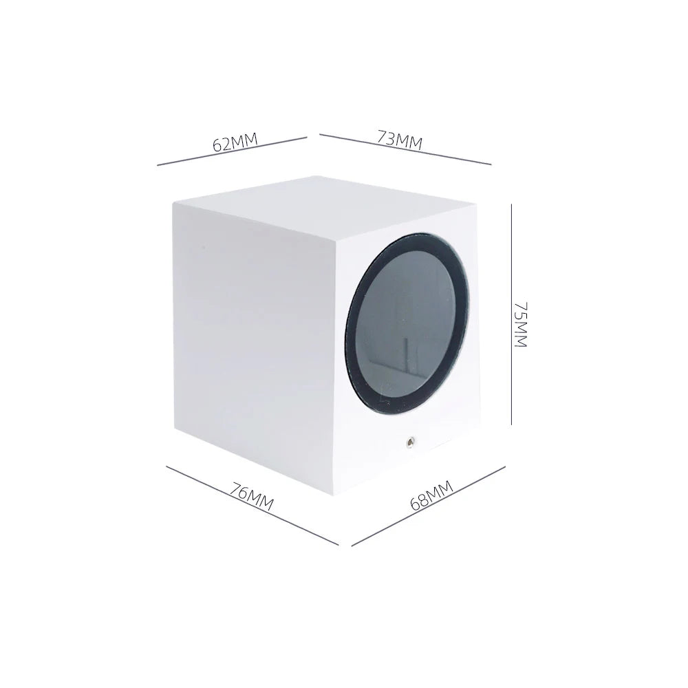 applique murale led moderne ip65 gu10 éclairage intérieur extérieur noir blanc
