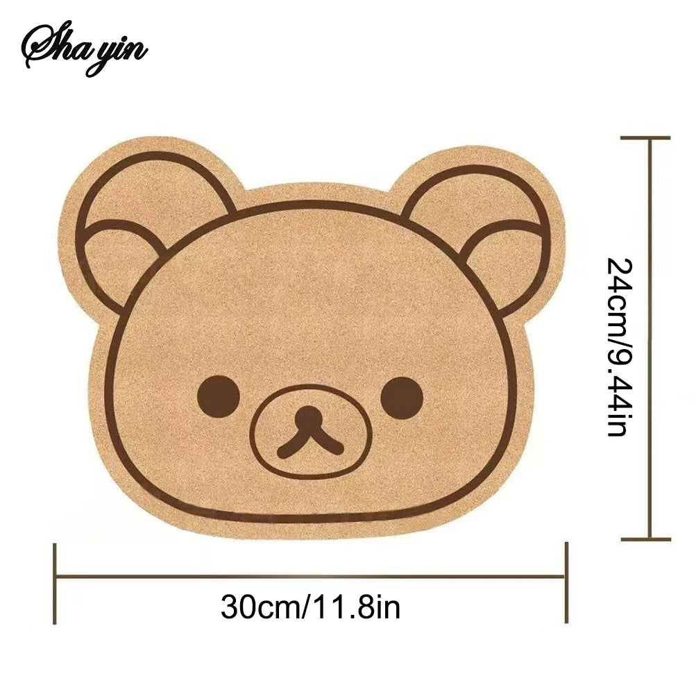 panneau décoratif ours rilakkuma porte clés manga fleurs séchées kawaii mignon polaroid papier fané