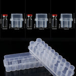 boîte rangement transparente réutilisable tubes tests 3ml pratique modernescrição