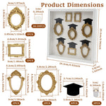 cadres photo miniatures ornementaux classiques statuettes clips lumineuses décoration intérieure vintage