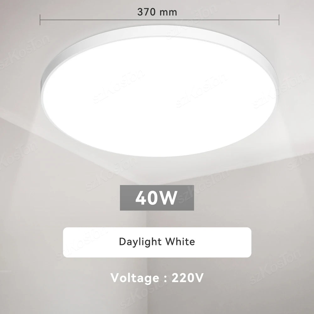 lampe led moderne blanc 220v acrylique abs surface cuisine salon chambre