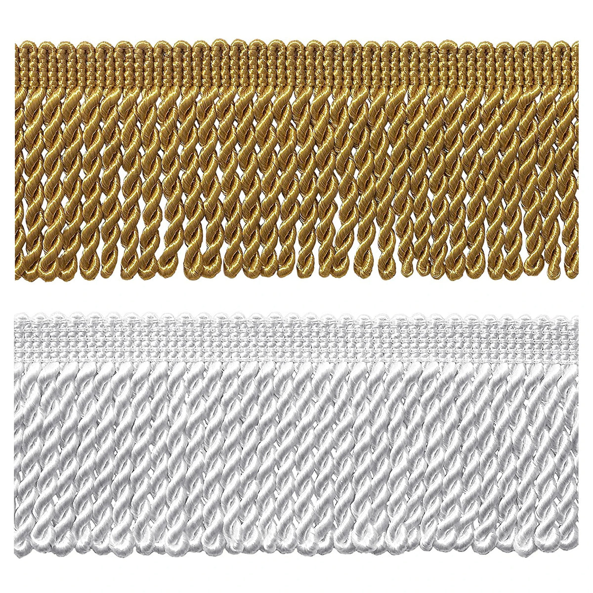 Franges rideau en polyester pour décoration intérieure