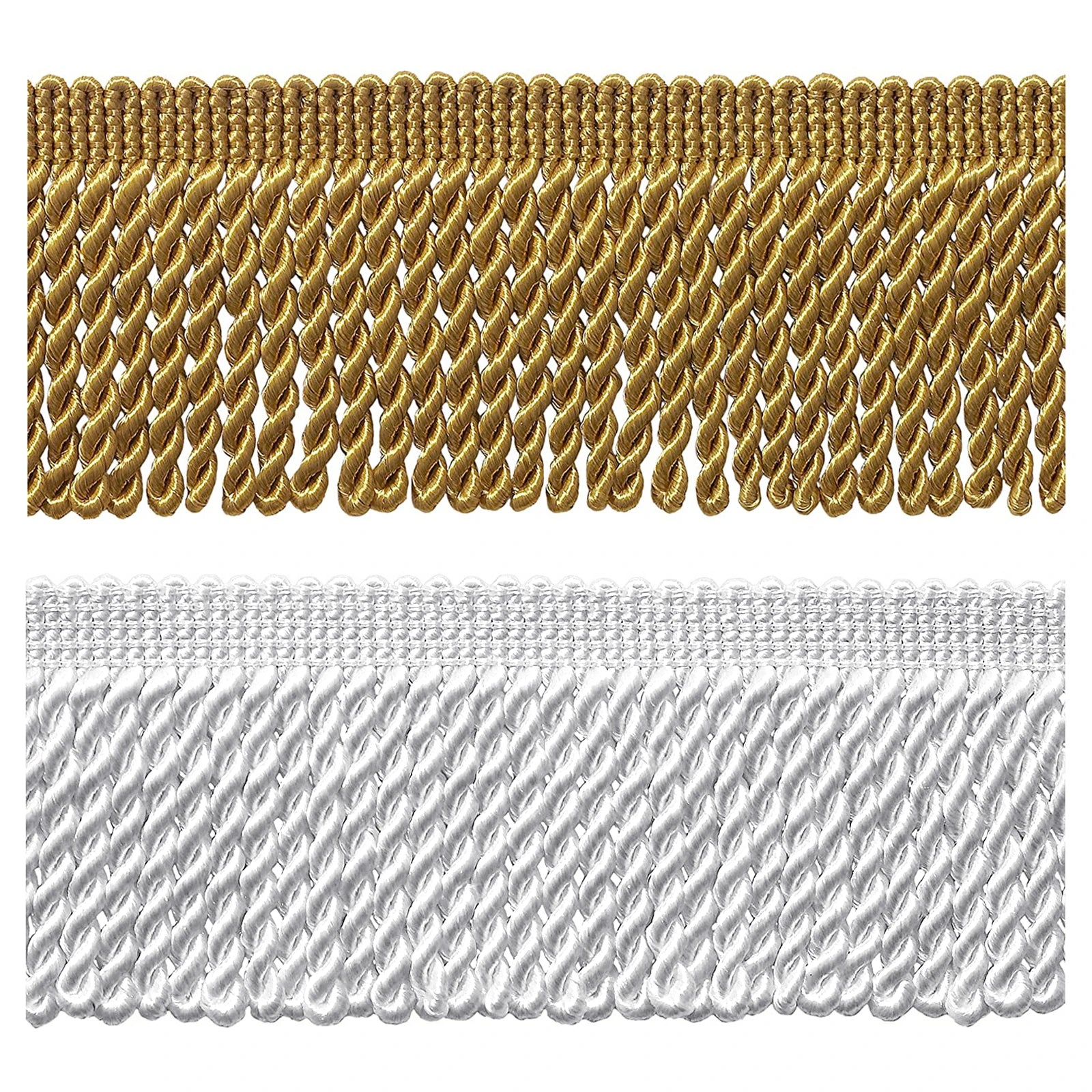 Franges rideau en polyester pour décoration intérieure