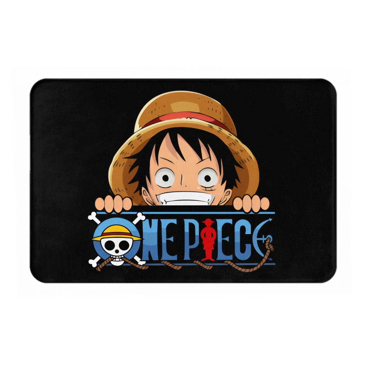 tapis sol anime one piece motif crâne croix entrée salon cuisine salle bain