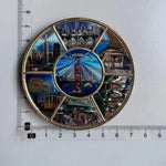 aimant réfrigérateur décoration voyage monuments américains villes californie souvenir magnetique pvc souple graphique