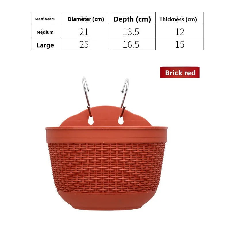 pots fleurs suspendus tissés gris orange beige modernes balconextérieur