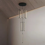 suspension lumineuse or noir moderne 10 13 16 19 lumières télécommande haute qualité certifications