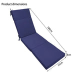 transat bleu marine moderne antidérapant mousse pu polyester uni opaque ruban fixationextérieur patio plage