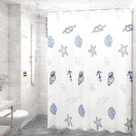 rideau douche moderne opacité bulles triangles blanc bleu vert jaune