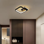 lampe led moderne capteur mouvement noir blanc doré chambre couloir