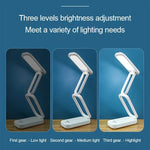 lampe pliable moderne rechargeable usb blanc mat intérieur nuit adjustable led