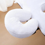 coussin voyage bleu gris velours doux confortable ergonomique