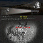 lampe poche infrarouge rechargeable zoom led 850nm 940nm vision nocturne tactique chasse