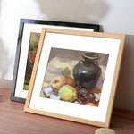 cadre photo classique bois peint noir beige marron clair 15x15cm 20x20cm 25x25cm 30x30cm decoration