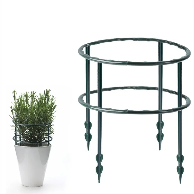 supports plante vert foncé moderne 16cm 27cm 16 tiges pliantes