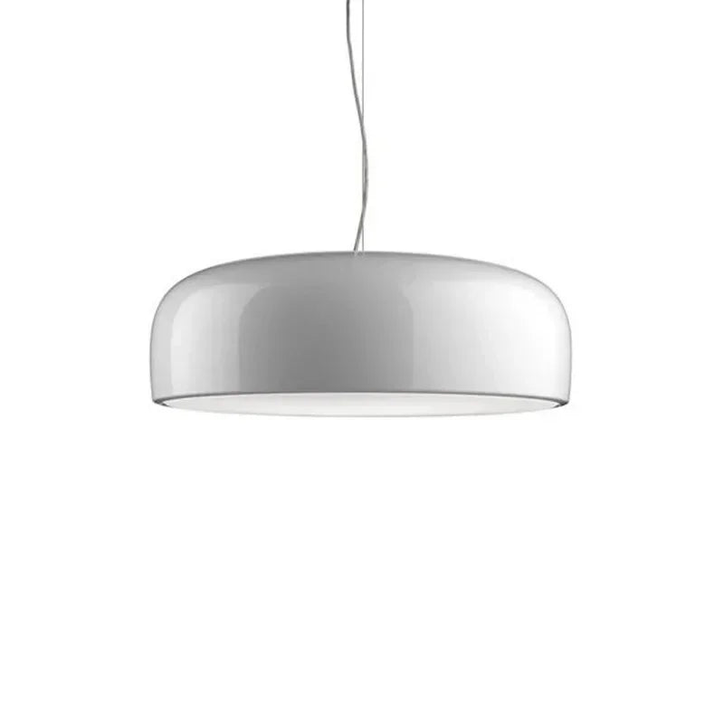 suspension lumineuse moderne e27 led blanc chrome brillant salle manger salon