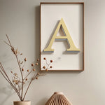 lettres murales or brillantes classiques adhésives alphabet anglais diy stickers decoration maison 10cm