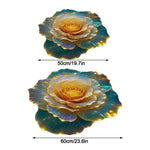 tapis fleurs roses daim antidérapant moderne bleu violet jaune chambre