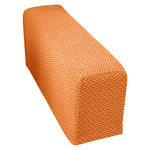couvre main bleu marine tissé motifs géométriques moderne fixations washable chaise canapé protection meuble