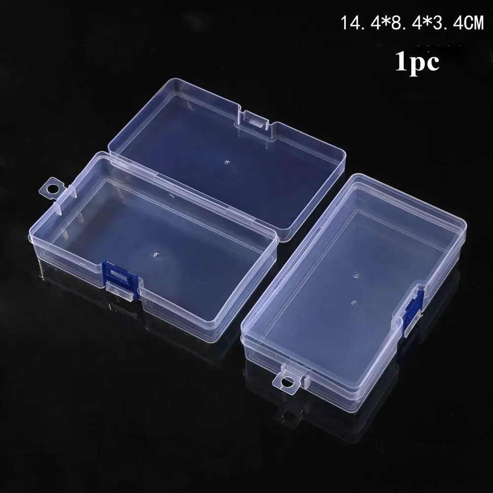 boîtes rangement transparentes modernes empilables poignées diverses tailles petite organisation pratique