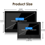 tablette numerique noire moderne wifi bluetooth mp3 horloge calendrier 10.1 pouces pouces
