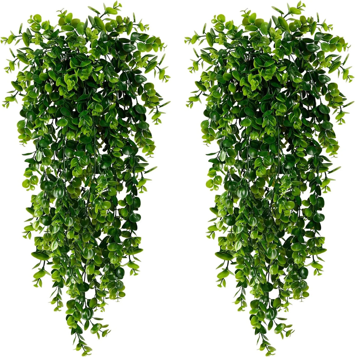 plante artificielle verte vigne suspendue feuilles rondes moderne extérieur décoration mur accrochée cordelette bricolage
