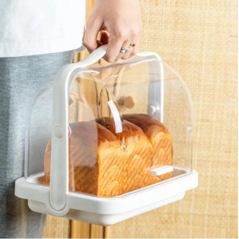 boîte rangement transparente moderne boîte pain gâteaux biberon donuts réutilisable cuisine élégante pratique