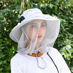 voile anti moustiques tulle transparent protection solaire upf50+ chapeau mode extérieur adultes