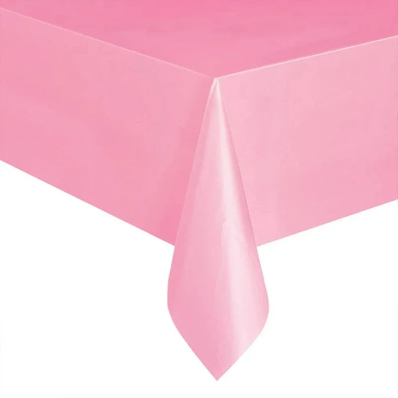 nappes jetables table blanc noir anniversaire mariage fêtes lisses opaques PVC modernes
