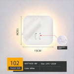 lampe murale moderne led blanc noir étude chambre coucher entrée salle manger cuisine