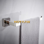 porte serviettes mural chrome serviette texturée moderne fixations murales inoxydables salle bains