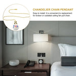 pendule plafonnier fleur peinte blanc doré bleu rose vert classique opacité chaîne boule décorative