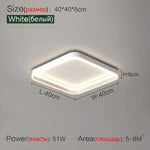 lampe led moderne rectangulaire blanc éclairage quotidien télécommande 40cm 50cm 90cm chambre salon