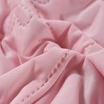 taies d'oreiller cooling polyester respirant moderne rose clair motif carrés washable soft lit maison