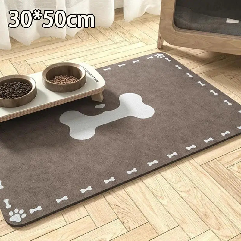 tapis animal motif os blanc texture douce moderne gris clair gris foncé absorbant rapide