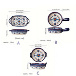 assiettes soupe vintage céramique fleur bleue rouge bordure ornée compatibles four lave vaisselle