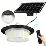 lampe solaire led moderne blanc noir 18 lumières contrôle distant ip65 abs