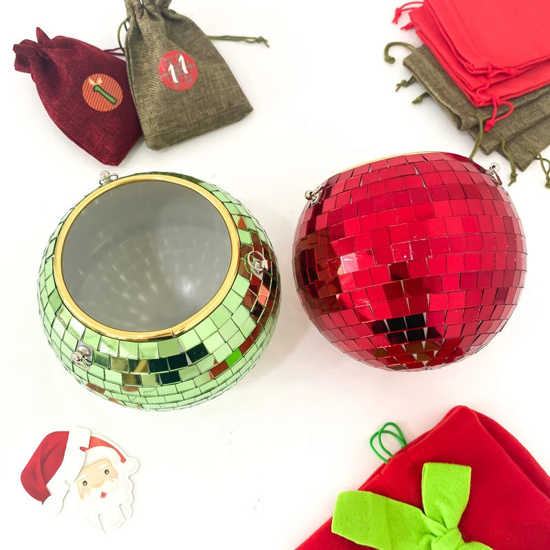 boule disco suspendue pot fleur décoratif moderne chaîne plante d'intérieur