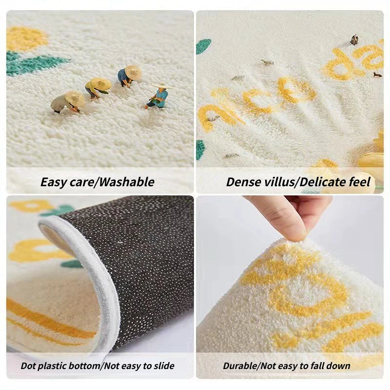 Tapis doux et moelleux, résistant et durable, avec une texture veloutée et un design original qui apporte une touche de gaieté dans votre intérieur.