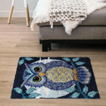 tapis crochet chouette adultes débutants texturé décoratif animalier pattern coloré facile