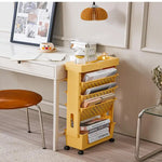 panier roulettes moderne blanc jaune vert rose perforé pratique multifonctionnels