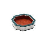 assiettes décoratives motif floral classique noir marron rose pâle verte rouges organiser bijoux présentation