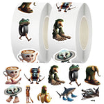 sticker autocollants multicolores dessin animé thèmes variés animaux objets personnages